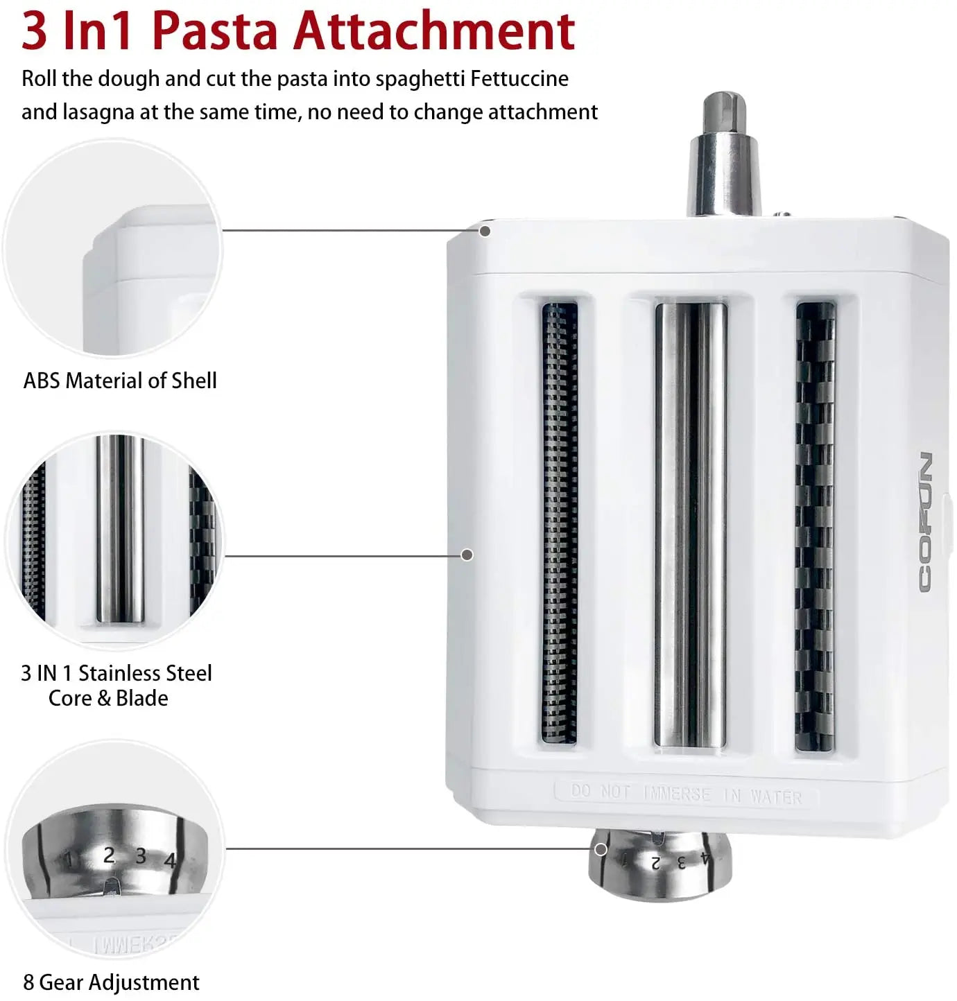 kitchen pasta machine, stainless steel pasta stand mixer noodle accessories kitchen tool KitchenAid accessories