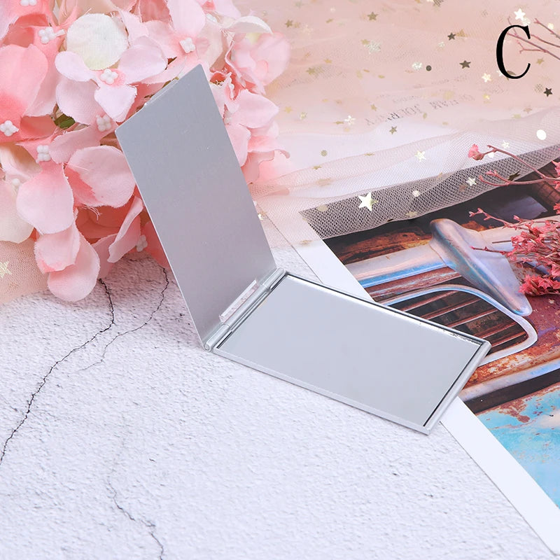 cshou55 Ultra-thin Folding Make Up Mirror Personalised Portable Compact Cosmetic Mirror Pocket Rectangle Makeup Folding Mirrors