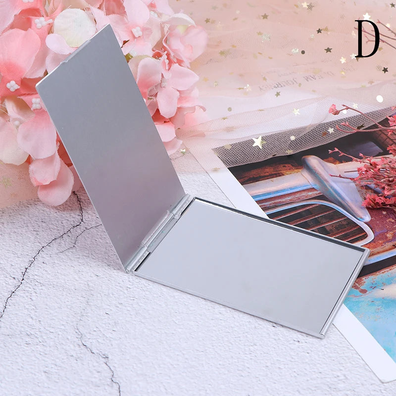 cshou55 Ultra-thin Folding Make Up Mirror Personalised Portable Compact Cosmetic Mirror Pocket Rectangle Makeup Folding Mirrors