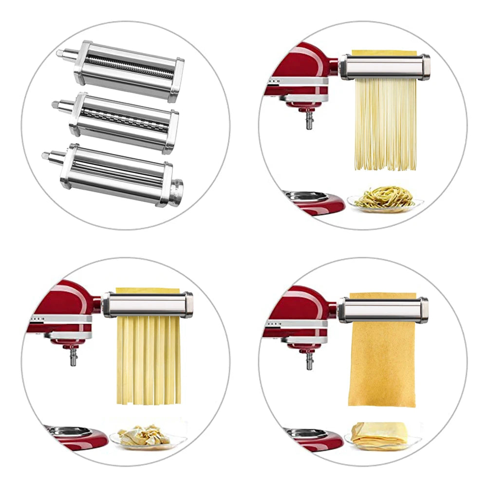 kitchen pasta machine, stainless steel pasta stand mixer noodle accessories kitchen tool KitchenAid accessories