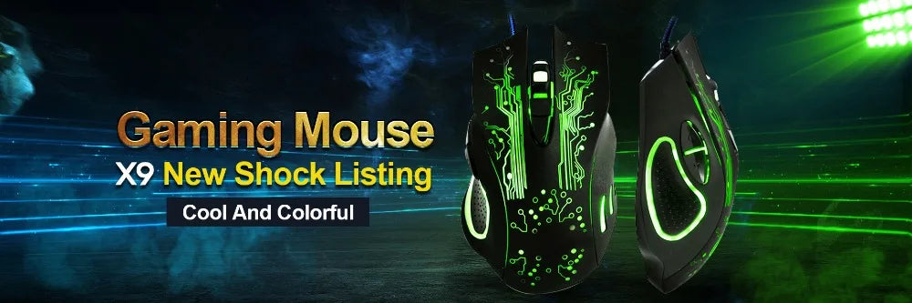 Ergonomic Wired Gaming Mouse LED 5500 DPI USB Computer Mouse Gamer RGB Mice X7 Silent Mause With Backlight Cable For PC Laptop