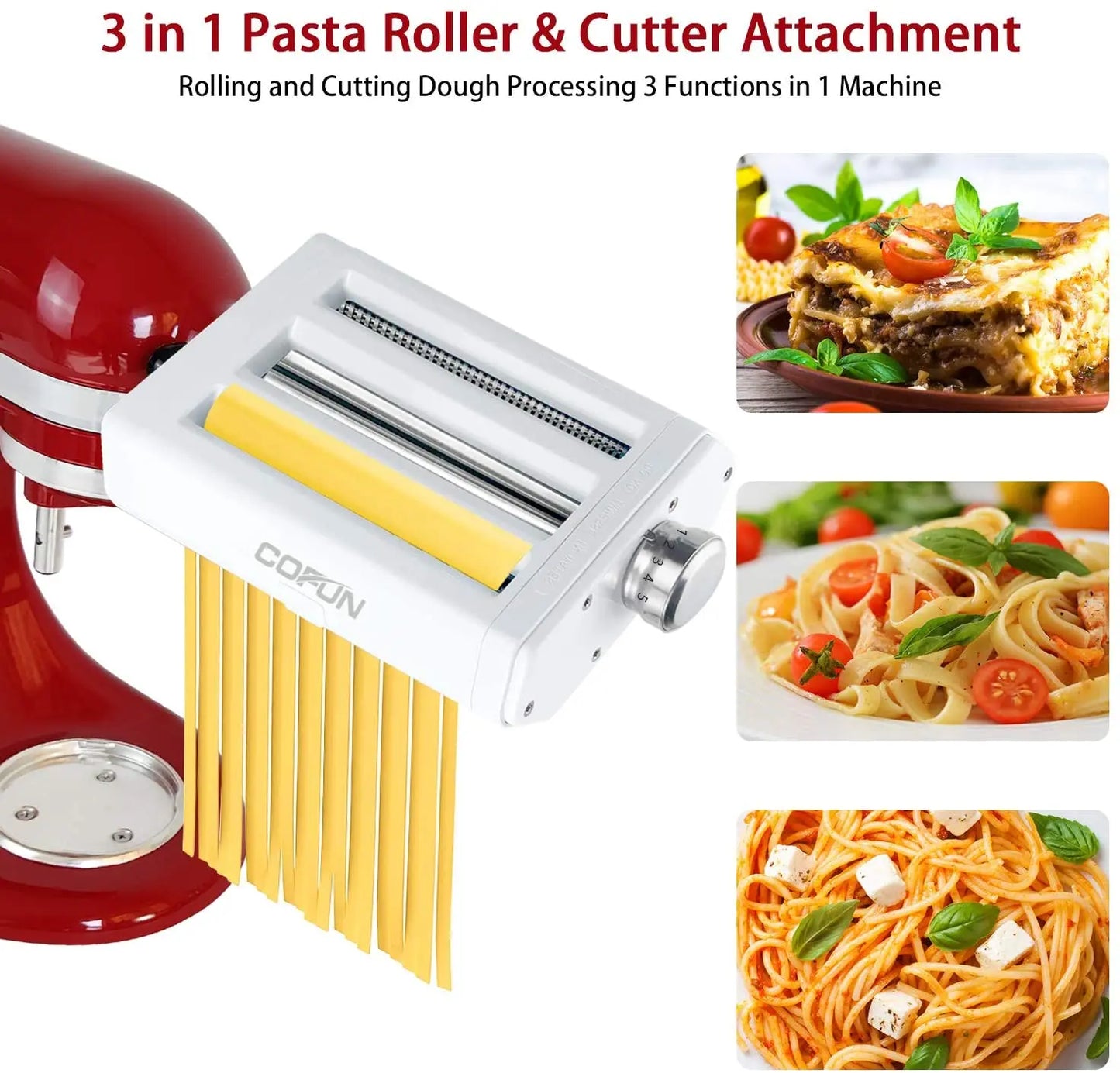 kitchen pasta machine, stainless steel pasta stand mixer noodle accessories kitchen tool KitchenAid accessories