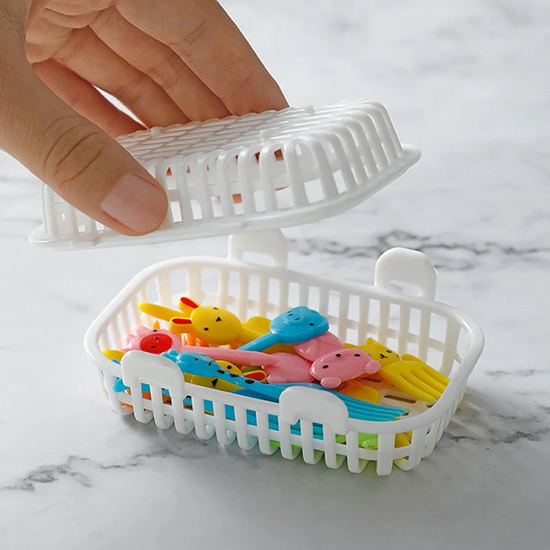 2pc Dishwasher Special Small Items Cleaning Basket Kitchen Tools Accessories Soaking Box Storage Box Dish Fork Chopstick Storage