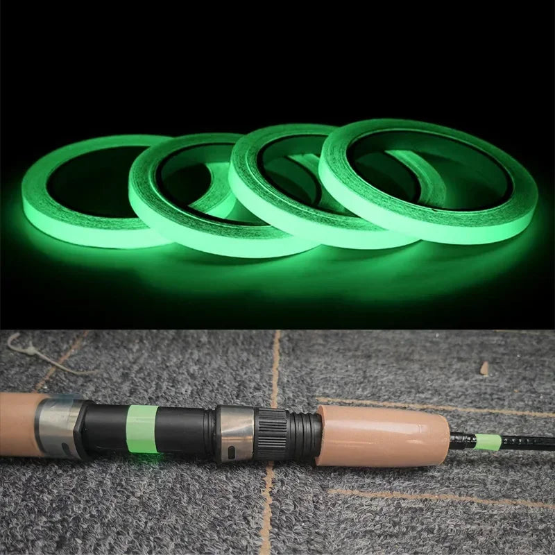 3M/5M Luminous Tape Green Warning Light Night Light Sticker Home Storage Staircase Anti Slip Sticker Graffiti Decoration Sticker