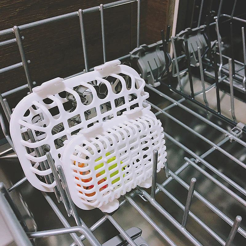 2pc Dishwasher Special Small Items Cleaning Basket Kitchen Tools Accessories Soaking Box Storage Box Dish Fork Chopstick Storage