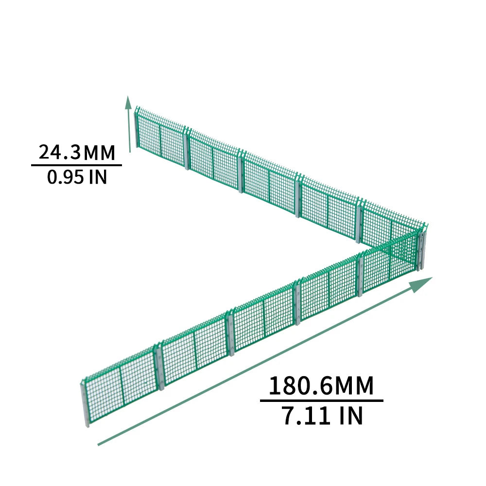 1Pcs/3Pcs Simulation Fence ABS Railroad Paling Model Kit Diy Railway Sand Table Scene Layout Materials Of Diorama