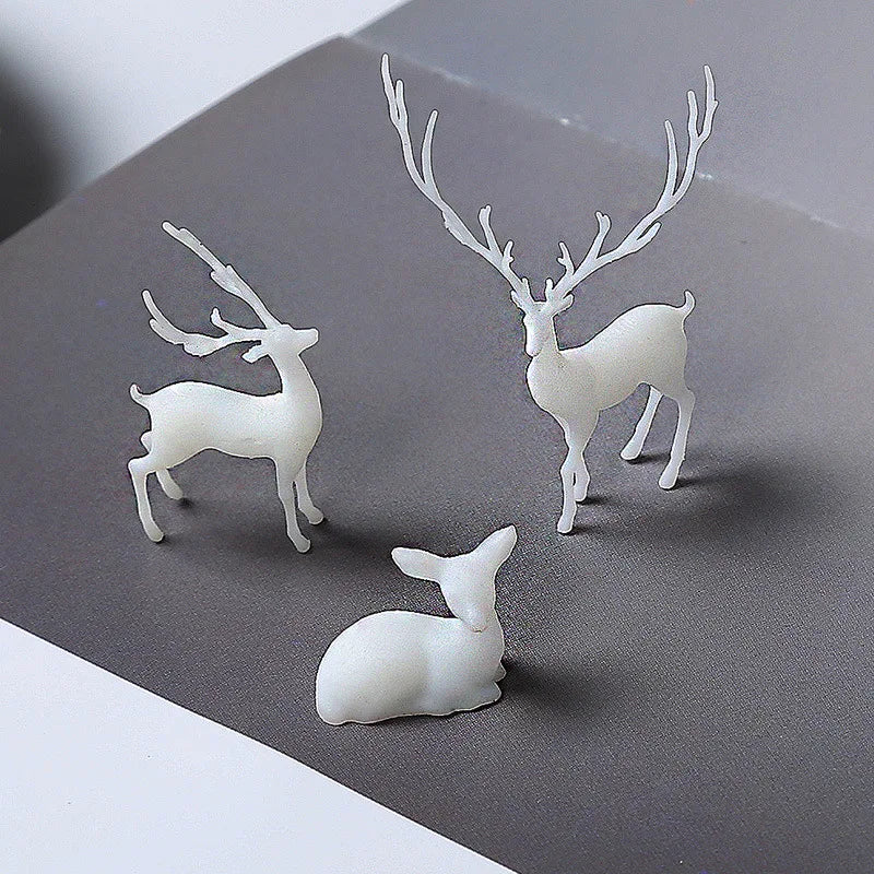 DIY3D Three-Dimensional Forest Micro Landscape Accessories Crystal Epoxy Glue Filling Decorative Elk And Elf Deer Model