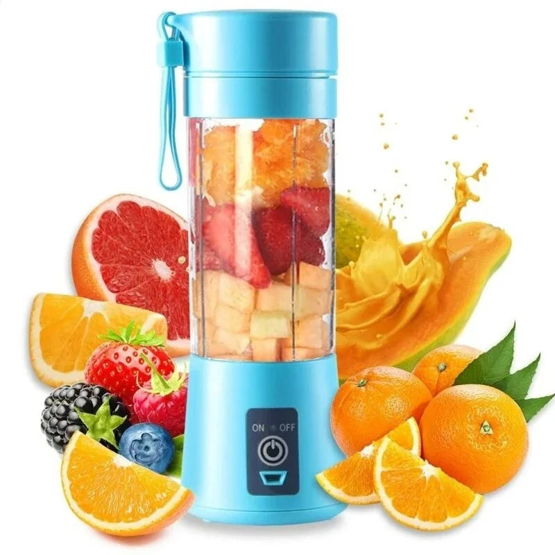 1pc 380ml Electric Fruit Juicer Home USB Rechargeable Smoothie Maker Blenders Machine Sports Bottle Juicing Cup Kitchenaid