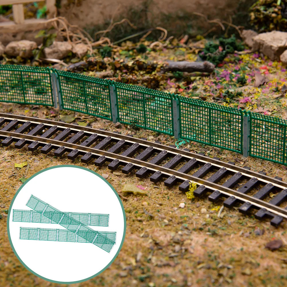 1Pcs/3Pcs Simulation Fence ABS Railroad Paling Model Kit Diy Railway Sand Table Scene Layout Materials Of Diorama