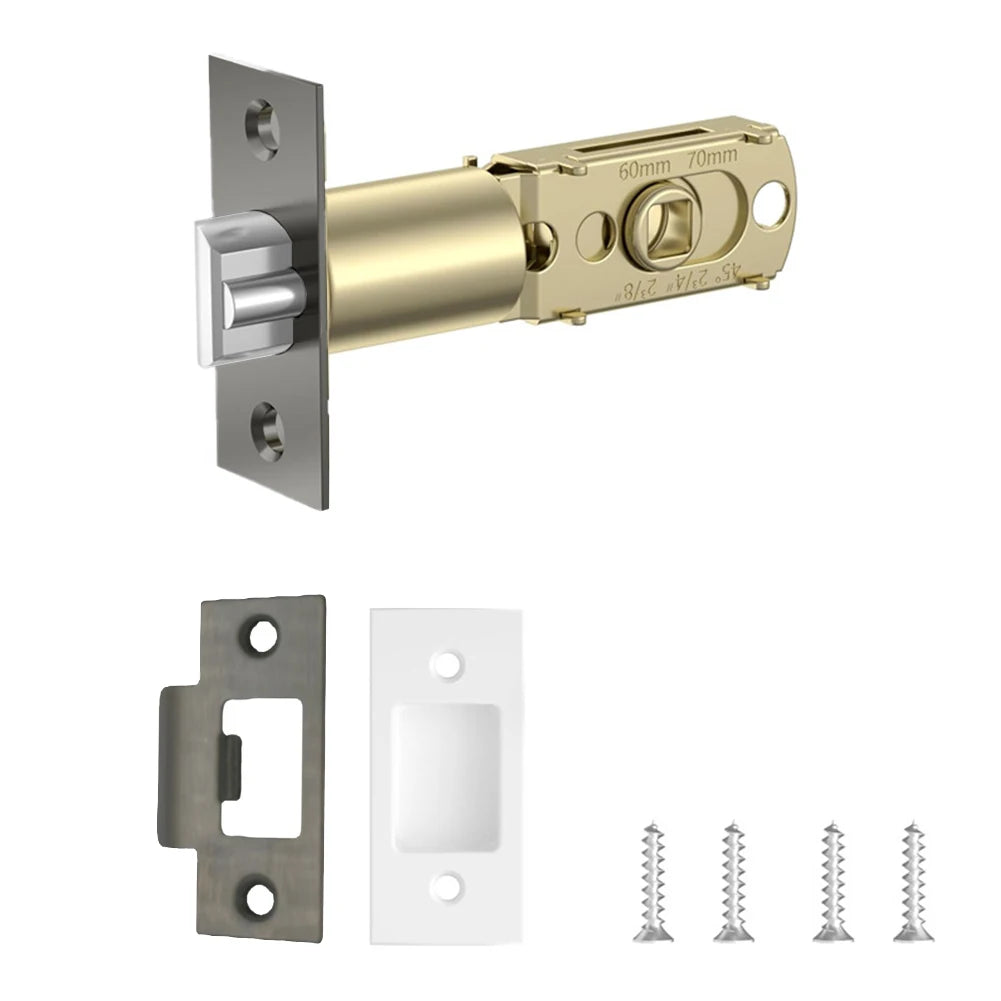 1set Door Lock Body For Bathroom Single Tongue Lock Bolt With Core Home Improvement 60-70cm Adjustable Door Lock Hardware Tools