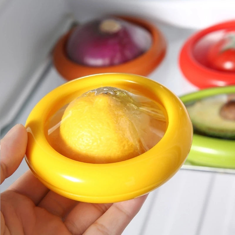 Kitchen Storage Container Organizers Box for Refrigerator Cabinet Avocado Lemon Onion Fresh-Keeping Reusable Container