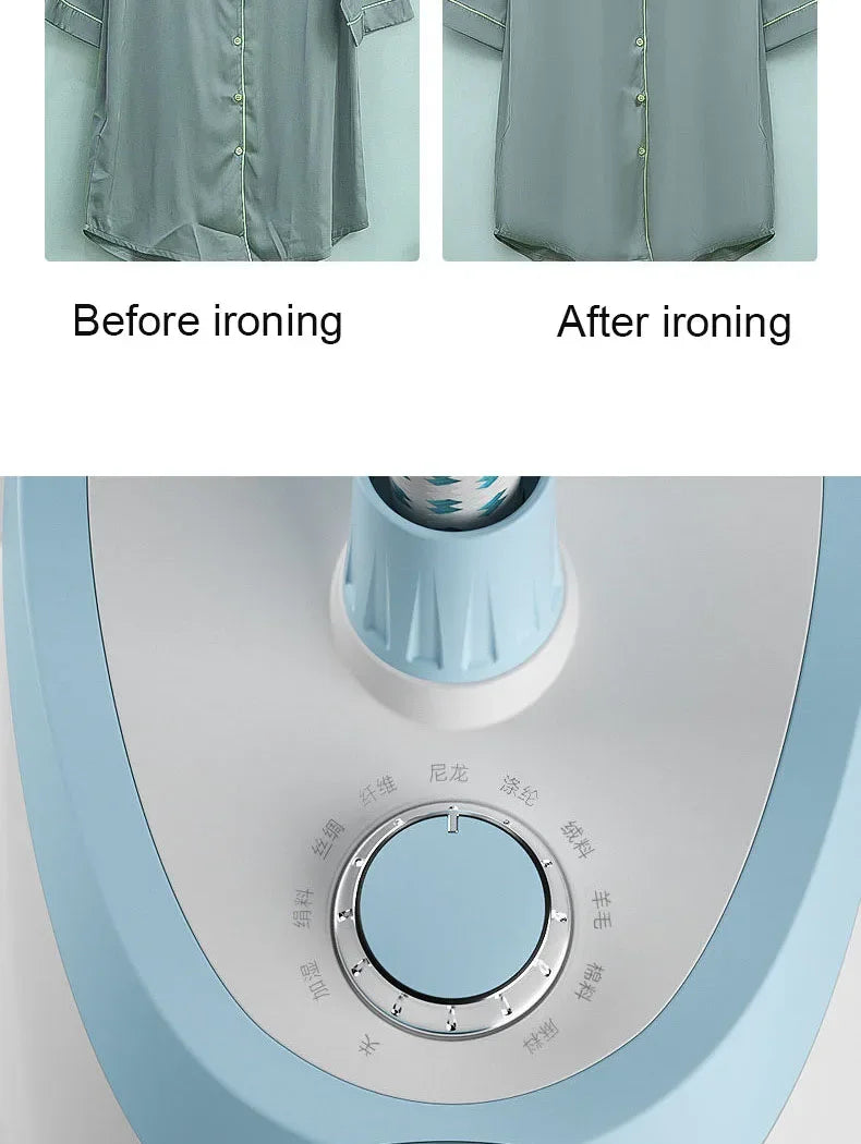 Garment Steamer for Clothes, 1800W Steam Iron Fabric Steamer for Wrinkles and Creases, Chemical-Free