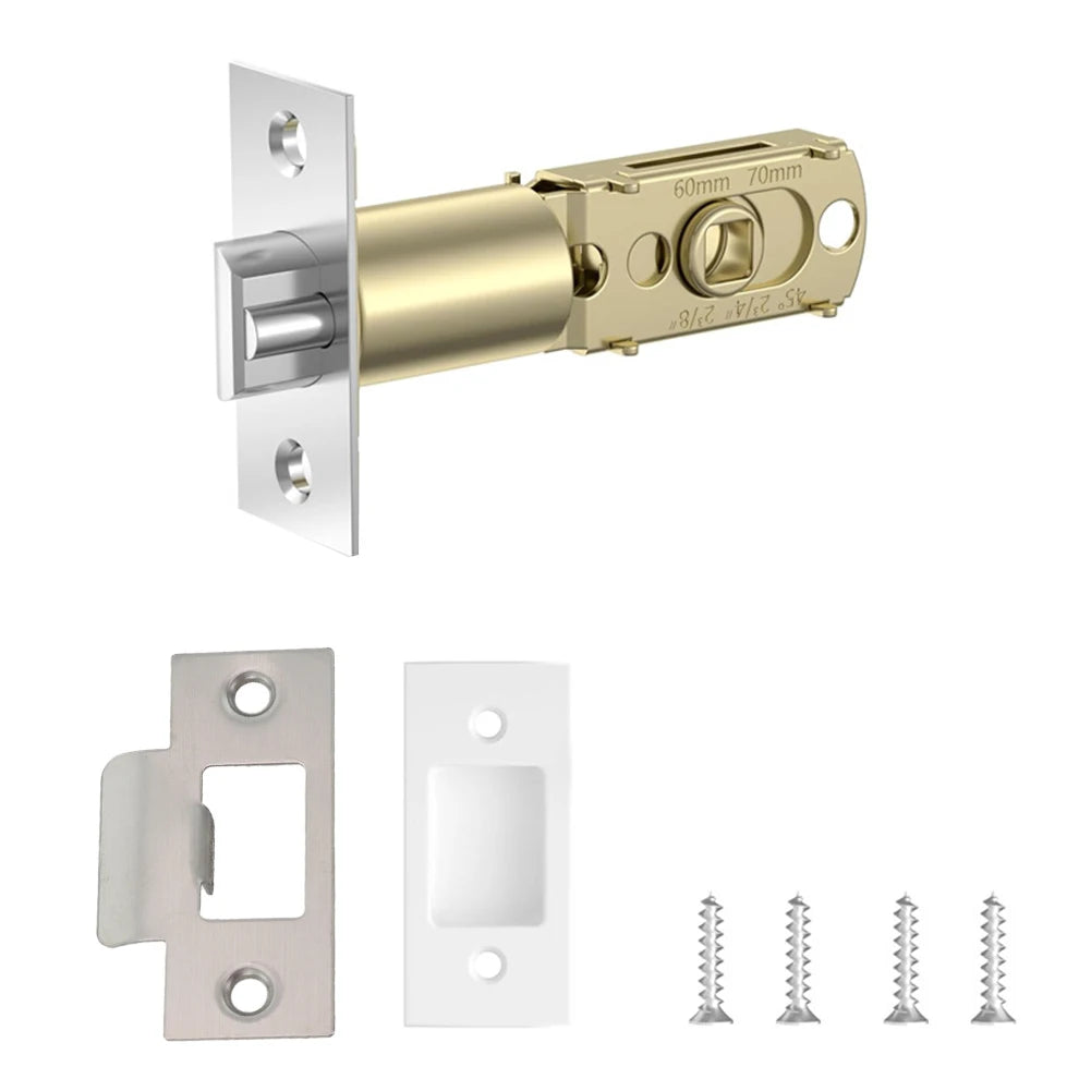 1set Door Lock Body For Bathroom Single Tongue Lock Bolt With Core Home Improvement 60-70cm Adjustable Door Lock Hardware Tools