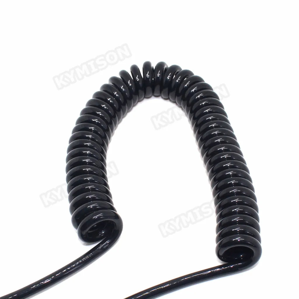 European Coiled Power Cord EU 2 Round prong to IEC320 C13 Power Extension Cable Hotel Wall Hanging Hair Dryer Tube Spring Cable