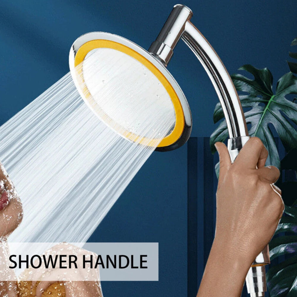 Shower Head Extension Arm Arch Design Hand Hold Adjustable Extra Pipe Bath Rain Shower Angled Shower Arm Kit Chrome For Bathroom