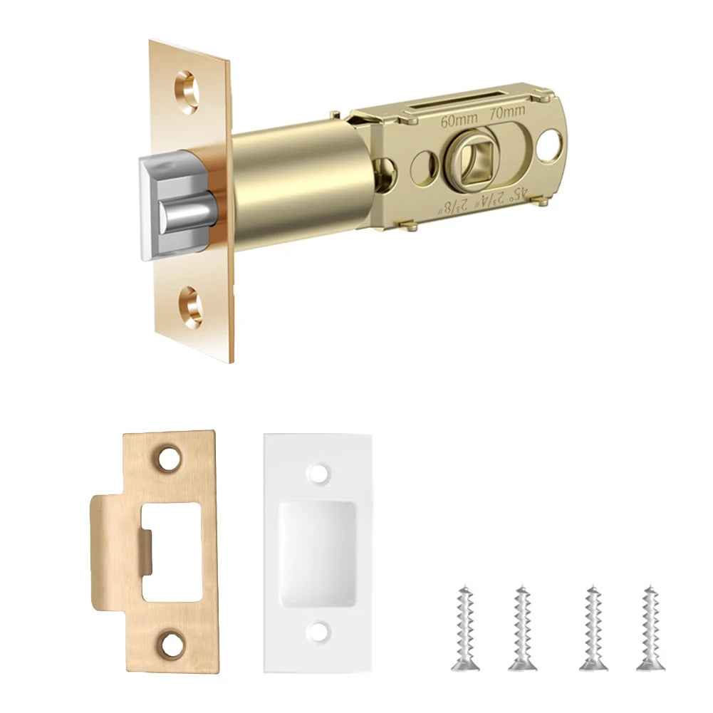 1set Door Lock Body For Bathroom Single Tongue Lock Bolt With Core Home Improvement 60-70cm Adjustable Door Lock Hardware Tools