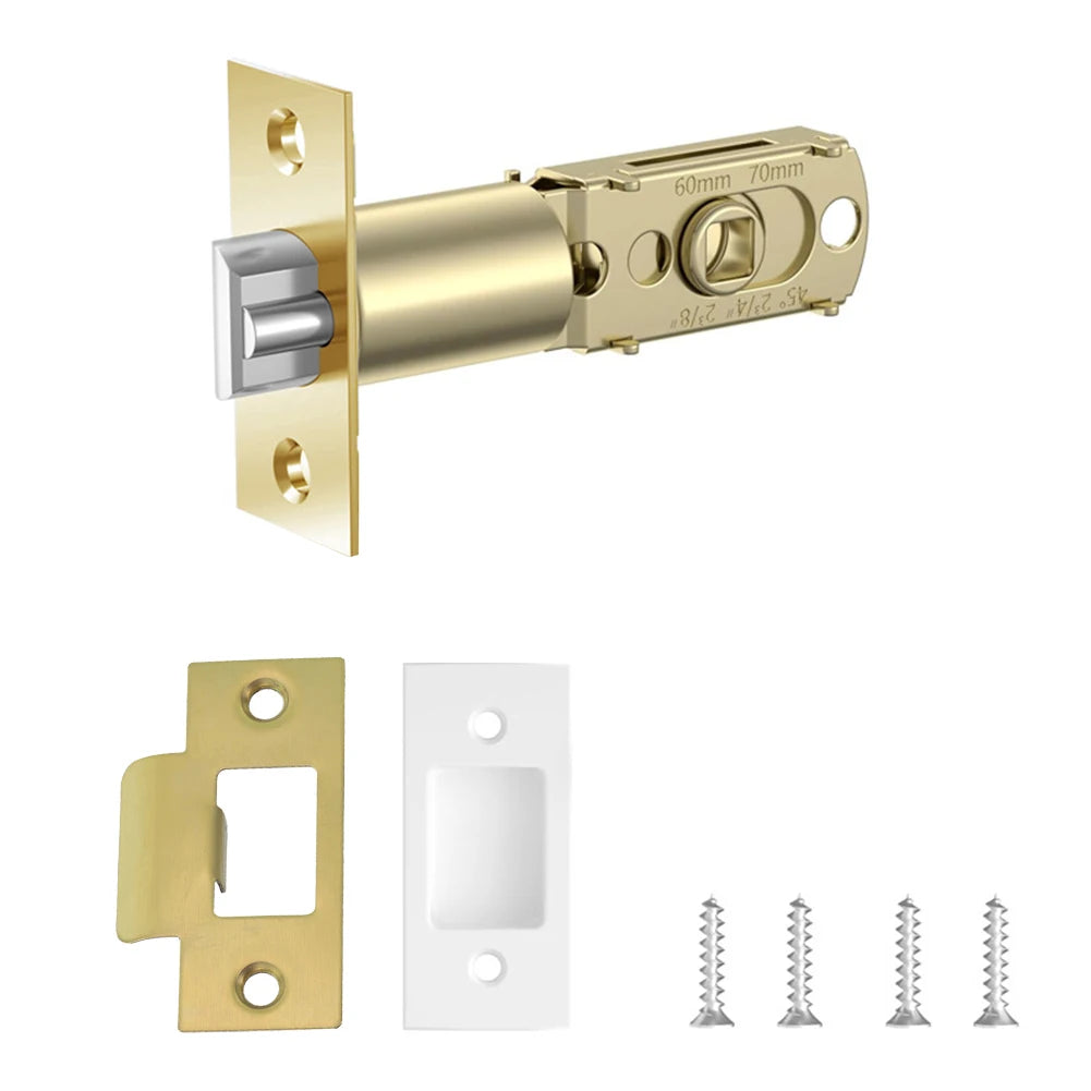 1set Door Lock Body For Bathroom Single Tongue Lock Bolt With Core Home Improvement 60-70cm Adjustable Door Lock Hardware Tools