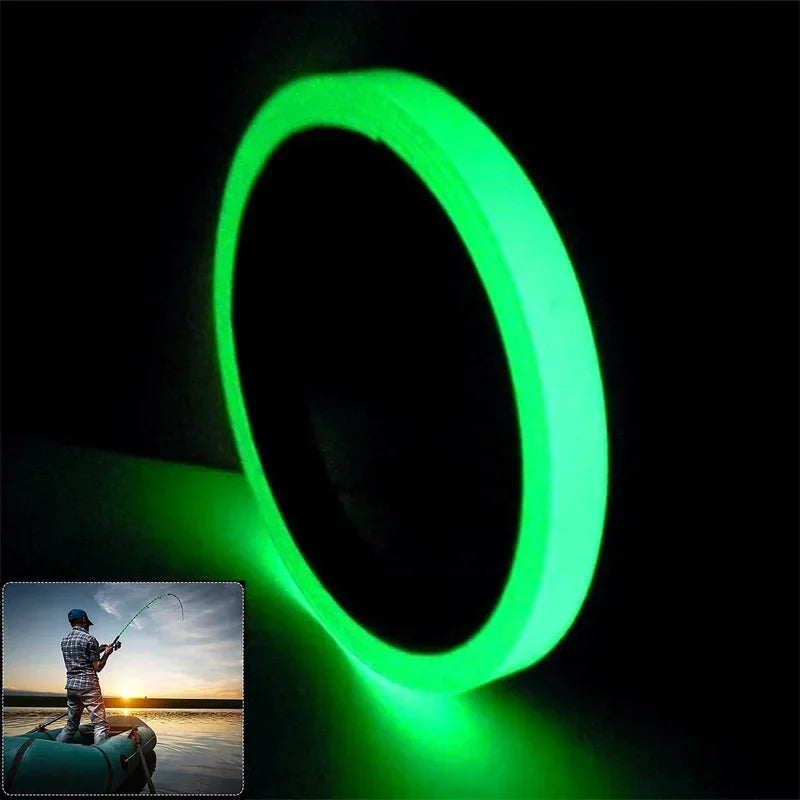 3M/5M Luminous Tape Green Warning Light Night Light Sticker Home Storage Staircase Anti Slip Sticker Graffiti Decoration Sticker