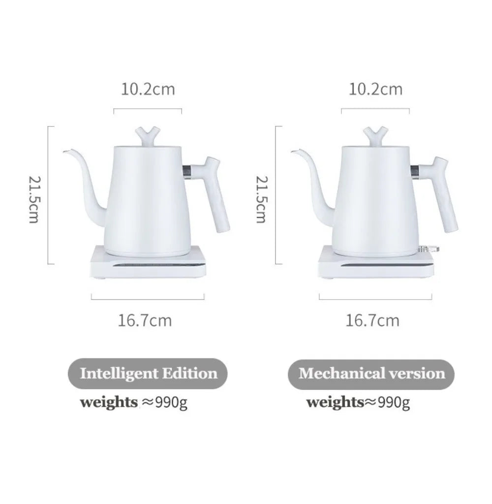 220V Coffee Pot Electric Espresso Pots Gooseneck Kettle 6 Temperature Smart Water Bottle Hand Brew Milk Moka Pot Home Appliance