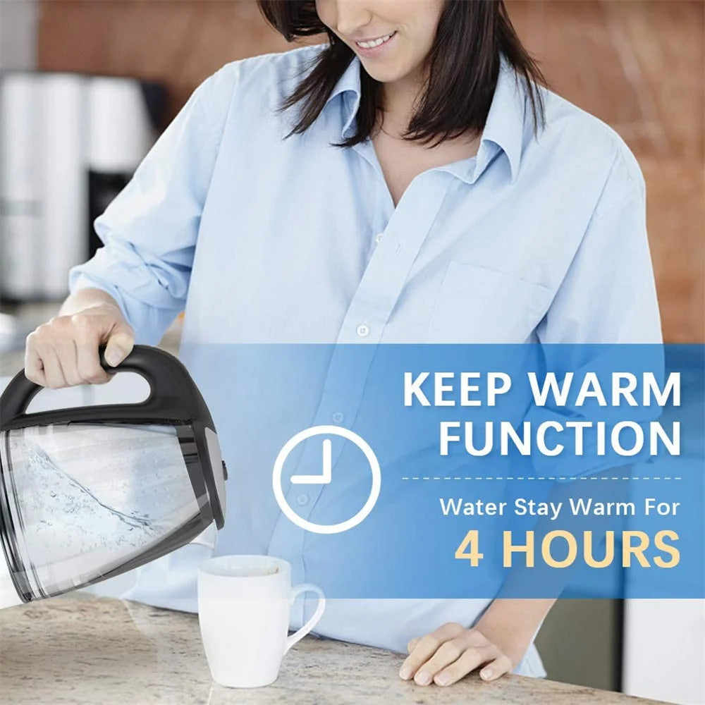 Electric Kettle Temperature Control 4Hours Keep Warm Teapot 2L Glass Tea Coffee Hot Water Boiler BPA Free Home Appliance DEVISIB