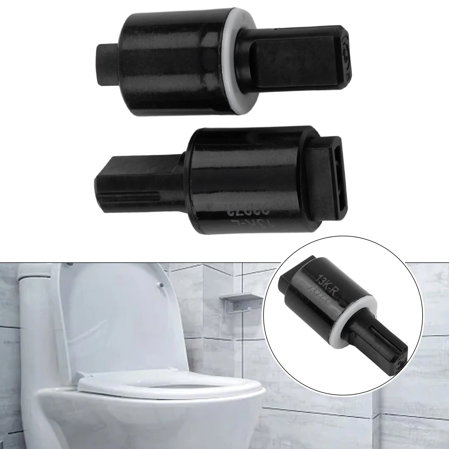 High Quality Home Improvement Torque Damper Rotary Damper 2pcs/set For Toilet Seats Hinges Plastic Home Fixtures