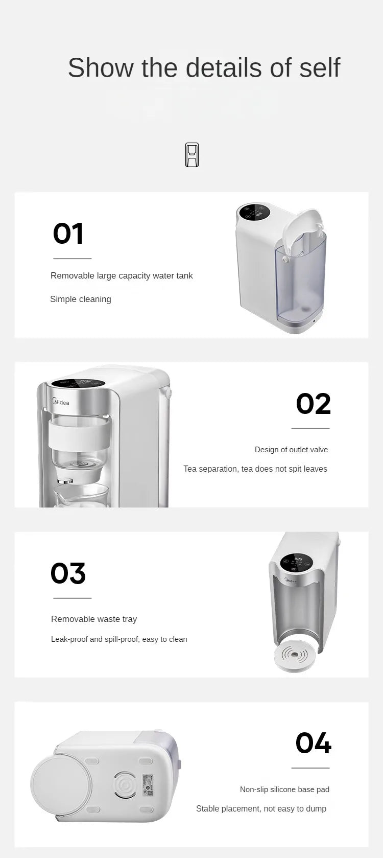 Instant Tea Machine Health Pot Office Desktop Tea Making Machine Speed Heating Kettle Home Appliance Чайник Электрический