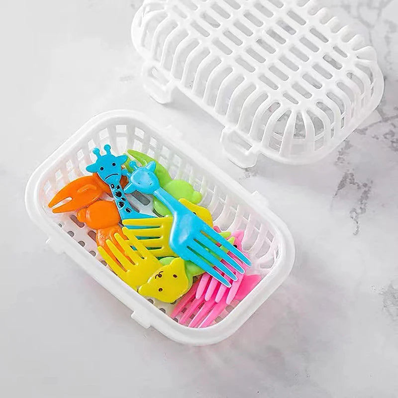 2pc Dishwasher Special Small Items Cleaning Basket Kitchen Tools Accessories Soaking Box Storage Box Dish Fork Chopstick Storage