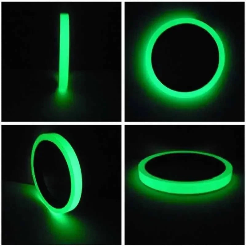 3M/5M Luminous Tape Green Warning Light Night Light Sticker Home Storage Staircase Anti Slip Sticker Graffiti Decoration Sticker