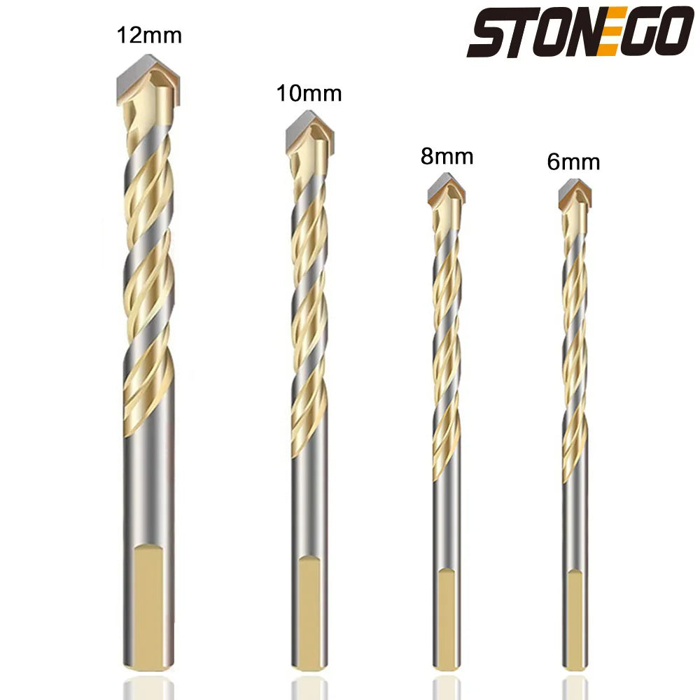 1/5/7PCS Masonry Drill Bit for Concrete Plastic Soft Metal Tile Glass Wood Wall Mirror Ceramic Brick Wall 6mm/8mm/10mm/12mm