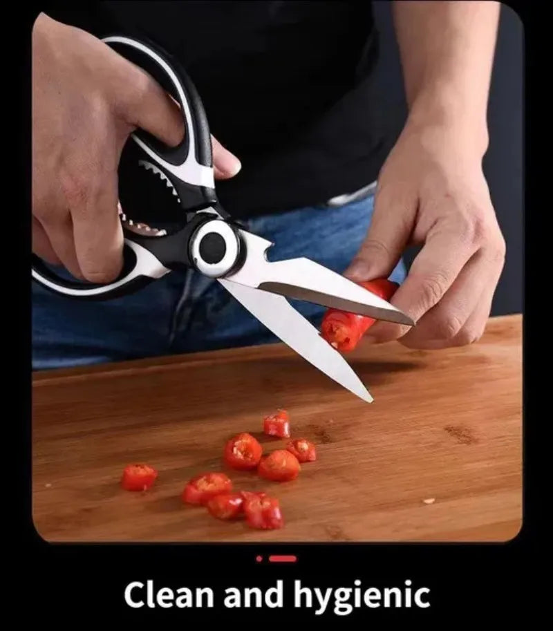 Kitchen Scissors Shears Chicken Bone Scissors Multi Purpose Non Slip Sharp Stainless Steel Kitchen Aid BBQ barbecue scissors